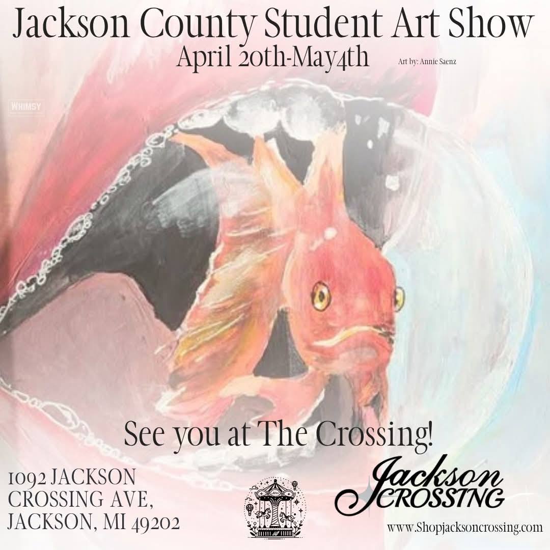 Jackson County Student Art Show advertisement created by Whimsy