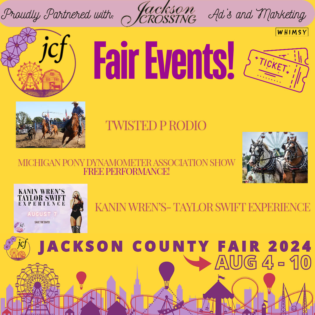 Jackson County Fair advertisement created by Whimsy